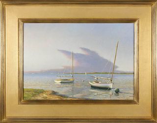 William P. Duffy Oil on Linen "Three in the Light"