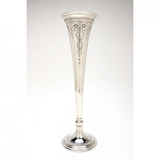 Tiffany & Co. Sterling Silver Trumpet Vase 