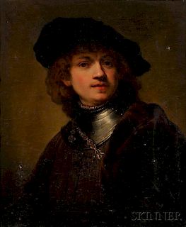Continental School, 18th/19th Century      Copy After Rembrandt's Self-Portrait as a Young Man, 1634