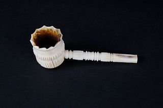 Carved Bone Sailor's Pipe , 19th Century