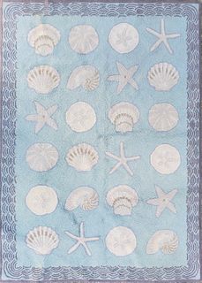 Claire Murray Seashell Hand Hooked Rug Carpet