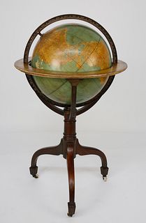 Rand McNally 18 in. Globe on Regency Style Stand, 20th Century