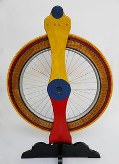 Vintage Carnival Bicycle Wheel "Game Of Fortune"