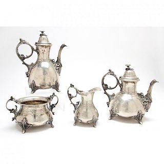 19th Century German Silver Tea & Coffee Service 