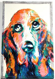 COLORFUL BLOODHOUND GICLEE