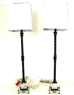 PAIR OF TEALA TABLE LAMPS