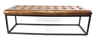 NORWOOD CONTEMPORARY BUTTON-TUFTED BENCH