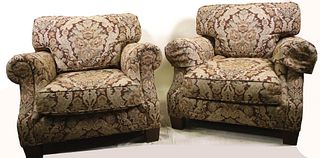 PAIR OF CUSTOM MADE CLUB CHAIRS BY LEE INDUSTRIES
