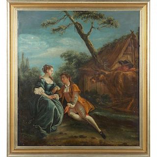 follower of Francois Boucher (French, 1703-1770), Galante Scene 