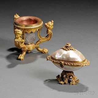 Henri Picard Napoleon III Gilt-bronze and Crystal Stand