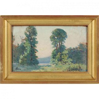 Maximilien Luce (French, 1858-1941), Forest Landscape 