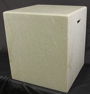 MARBLE CUBE SIDE TABLE OR STOOL