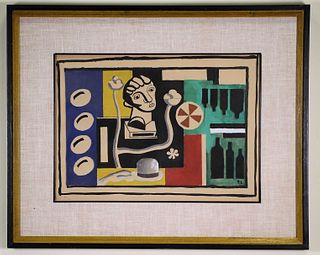 FERNAND LEGER ABSTRACT PRINT, EDITION #76/300