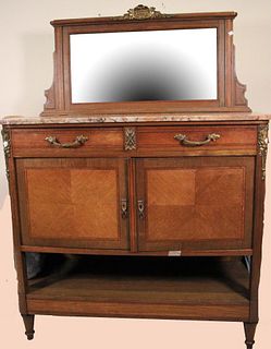 CIRCA 1900'S FRENCH MARBLE TOP SIDEBOARD