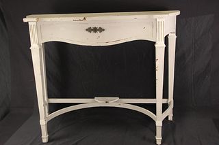 VINTAGE COUNTRY FRENCH PAINTED CONSOLE TABLE