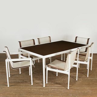 Richard Schultz, dining table and (6) chairs