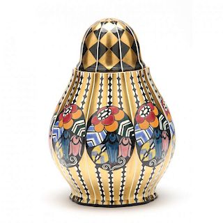 Serapis Wahliss, Art Deco Lidded Jar 