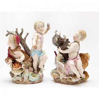 Two Meissen Porcelain Figurines 