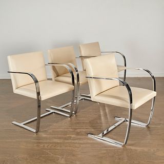 Mies Van Der Rohe, (4) "Brno" arm chairs