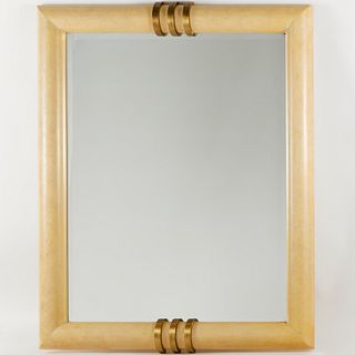 Karl Springer (style) oversized wall mirror