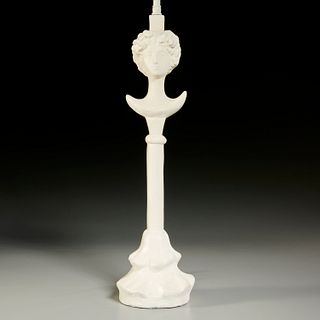 Alberto Giacometti style, Tete de Femme table lamp