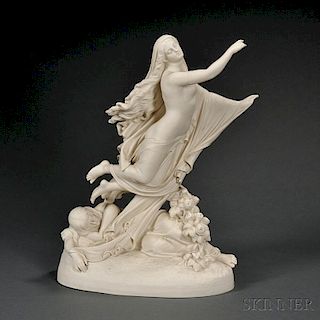 Copeland Parian Allegorical Depiction of The Sleep of Sorrow and Dream of Joy