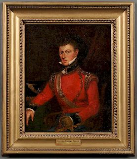 British School, 19th Century      Portrait of an Officer, Thought to be Captain Thomas James