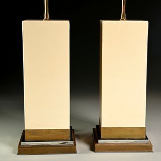 Jean Claude Mahey, pair table lamps