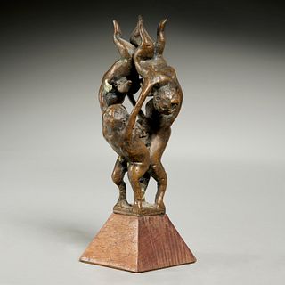 Dimitri Hadzi (attrib.), small bronze sculpture