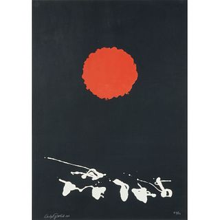 Adolph Gottlieb, two-color lithograph, 1966