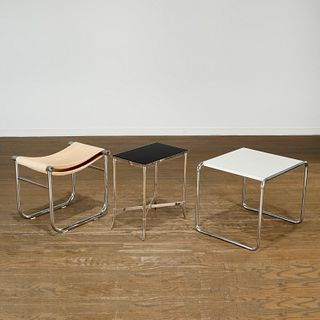 (3) Bauhaus chrome furniture designs
