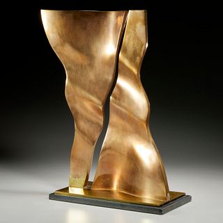 Ralph Brown, polished bronze sculpture, 1970