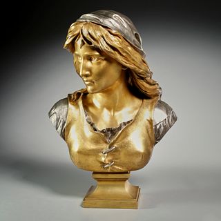 Eugene-Antoine Aizelin, gilt and silvered bronze