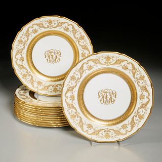 (12) Royal Doulton, Tiffany & Co. service plates