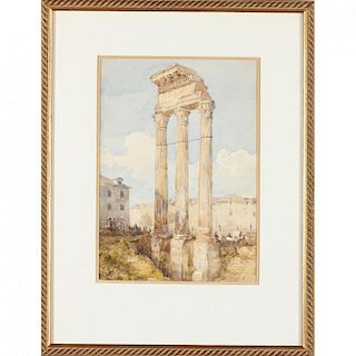 English School (19th Century), The Temple of Castor & Pollux 