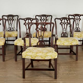 Set (8) Schmieg & Kotzian mahogany dining chairs