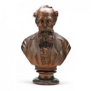 Portrait Bust of Charles Dickens 