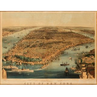 C. Parsons, City of New York lithograph, c. 1856