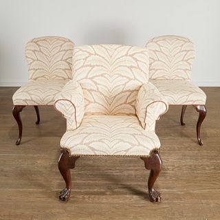 (3) Irish George II style dining chairs