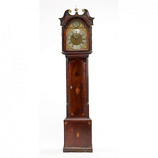 Jas. Nicol, Canongate, "Edinboro," Inlaid Tall Case Clock 