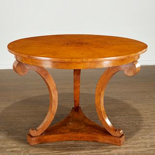 Nice George IV burr elm center table