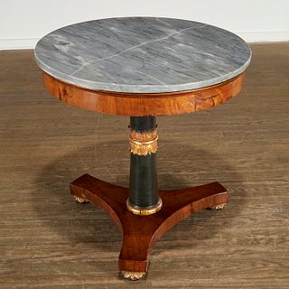 Continental Neoclassic gilt rosewood center table