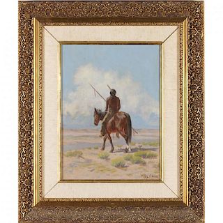 Charles Craig (CO/OH, 1846-1931), Mounted Sentinel 