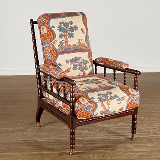 Victorian bobbin-turned armchair, Parish-Hadley