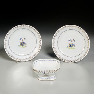 Group Chinese Export armorial porcelain