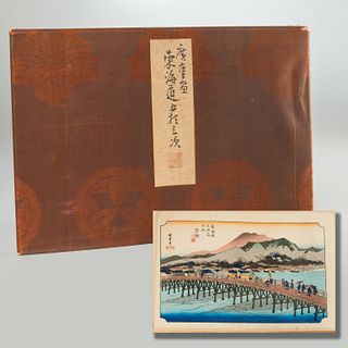 Utagawa Hiroshige, (55) woodblock prints
