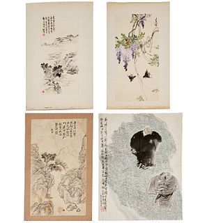 Chinese School, (4) paintings