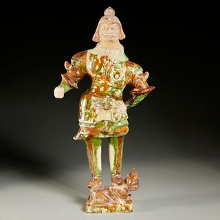 Tang style Sancai glazed lokapala guardian