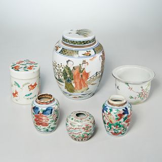 Collection Chinese enameled porcelains