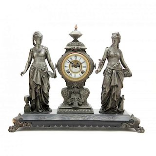 Ansonia Figural Mantel Clock 